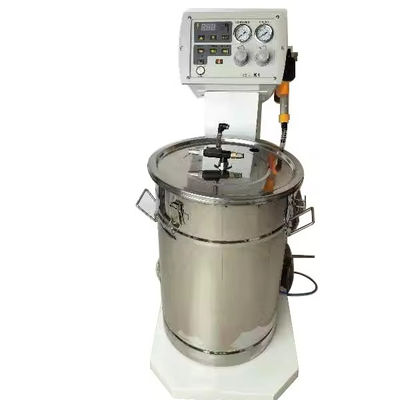 54*56*75 Manuelle Sprühpistole Vakuumabsorptionspulversprühmaschine mit Rädern