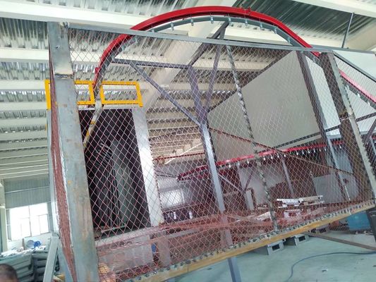 Hochkapazitäts-automatische Pulverbeschichtungslinie Sicherheitsbetrieb Pulverbeschichtungsfarblinie
