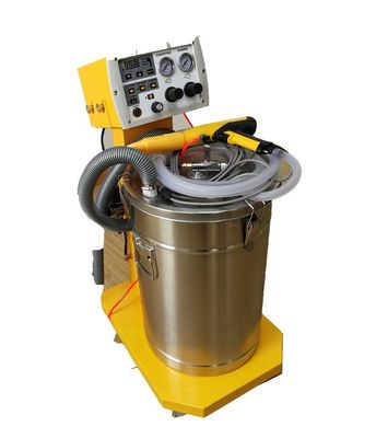 Anlage zur Herstellung von Pulverbeschichtungen mit automatischer Sprühpulverelektrospinnmaschine