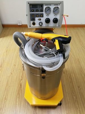 Anlage zur Herstellung von Pulverbeschichtungen mit automatischer Sprühpulverelektrospinnmaschine