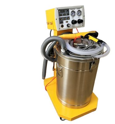 Elektrostatische Pulverbeschichtungsmaschine für die Beschichtung von Stahlsubstraten