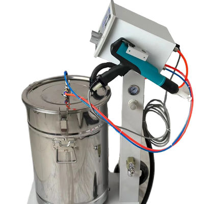 Maschinen und Apparate für die Pulverbeschichtung von Metalloberflächen mit elektrostatischen Handsprühpistolen